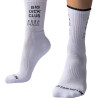 Barcode Berlin Chaussettes blanches BIG DICK CLUB Liseré noir